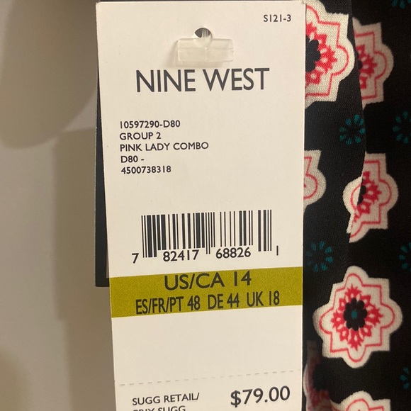 NWT Nine West Pink Lady Combo Dress - Picture 9 of 9